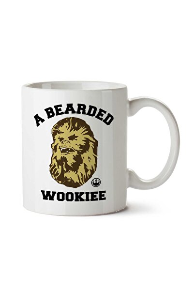 ART HEDİYE كوب مطبوع عليه وجهين من Star Wars A Bearded Wookie Chewbacca