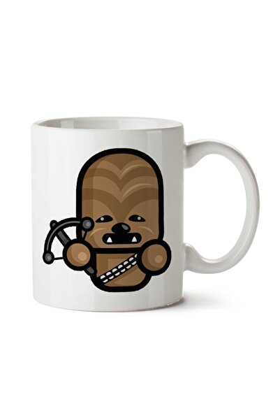 ART HEDİYE كوب سيمبلر تشوباكا ستار وورز مطبوع على الجانبين