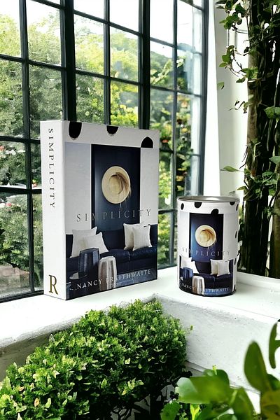Saccura Decor Διακοσμητικό Βιβλιοθήκη Simplicity Blue Box & Cylinder Box Σετ 2 τεμαχίων