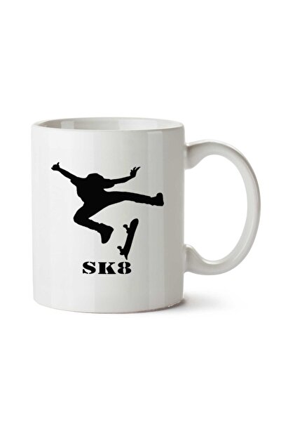 ART HEDİYE Skate01111 كوب مطبوع على الجانبين