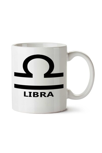 ART HEDİYE كوب Signo Libra مطبوع على الجانبين