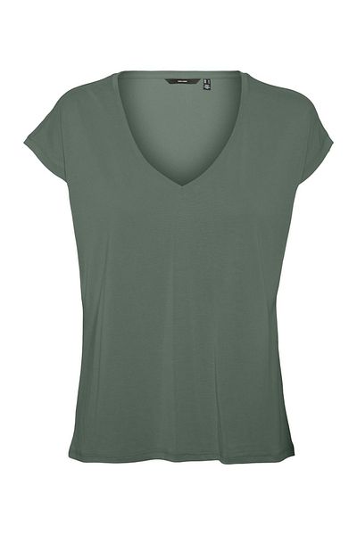 Veromoda Curve VMFILLI SS V-ОБРАЗНИЙ ВИРІЗ ГОРЛОВИНИ TEE GA NOOS КРИВА