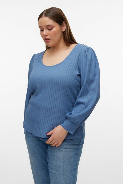 Veromoda Curve VMCBELITA LS U-NECK TOP JRS CUR