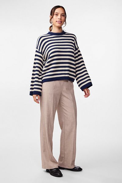 YAS. YASBLUES LS KNIT PULLOVER S