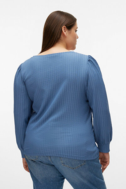 Veromoda Curve VMCBELITA LS U-NECK TOP JRS CUR