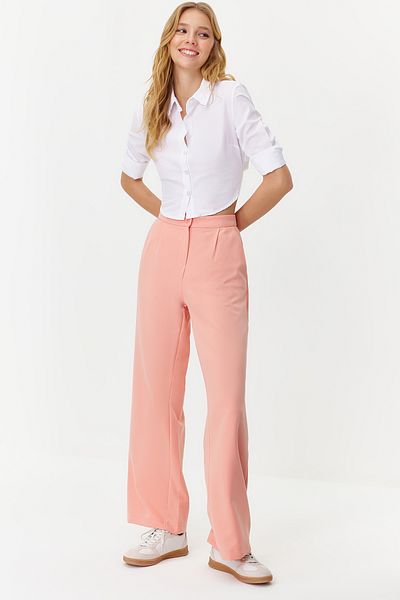 Trendyol Collection Φαρδύ παντελόνι Dusty Rose TWOAW22PL0139