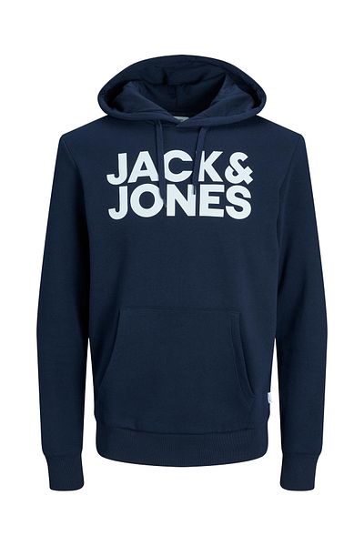 Jack & Jones Kazak Kapşonlu Kazak Kazak JJECORP LOGO SWEAT HOOD Kapuzenpullover Büyük Baskı