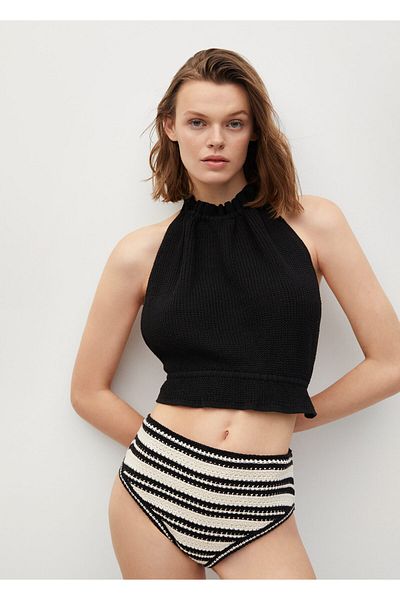 MANGO Woman Black Women's Bustier 17031074