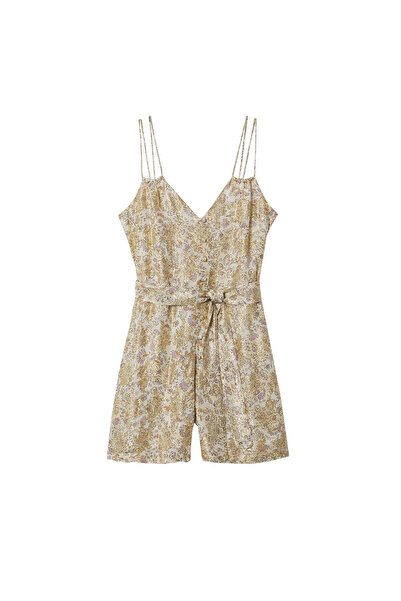 MANGO Woman Kadın Natürel Tulum