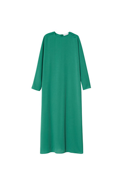 MANGO Woman Yeşil Kadın Elbise  37001062