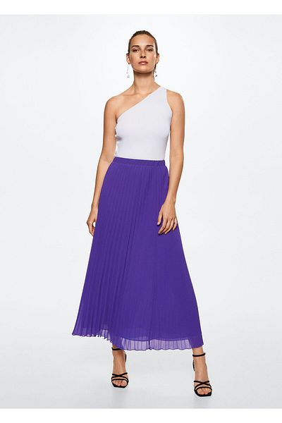 MANGO Woman Fustă de damă violet37061151