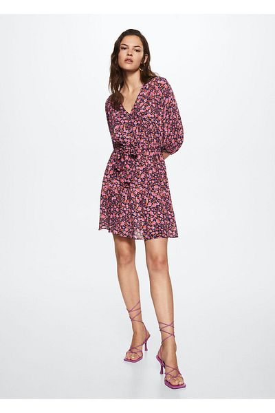 MANGO Woman Pink Women's Dress37053838