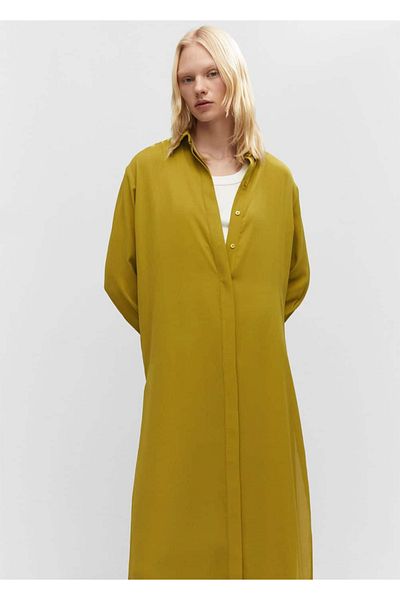 MANGO Woman ΦΟΡΕΜΑ ΠΟΥΚΑΜΙΣΟΥ ΛΑΙΜΟΥ