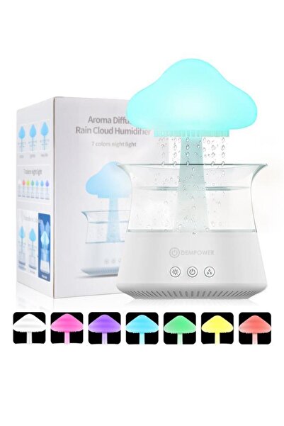 DEMPOWER Mantar Şekilli Yağmurlu Hava Nemlendirici