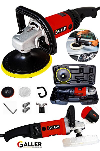 GALLER Alman 6000 Watt Çelik Şanzıman Devir Ayarlı Polisaj Makinasi Zımpara P...