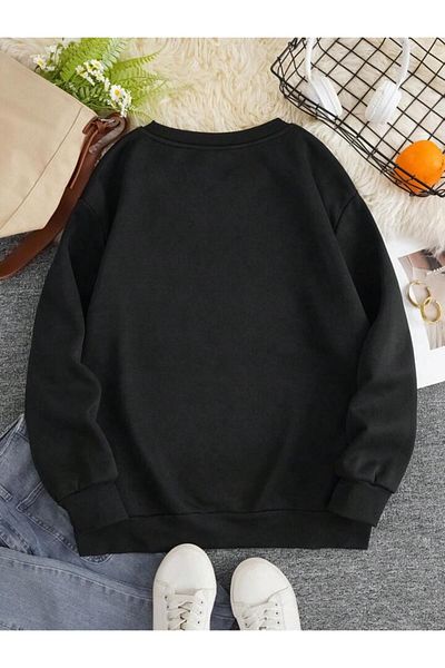 Massgai Theday Unisex Oversize Φούτερ - Σχέδιο εμπριμέ κουκούλα