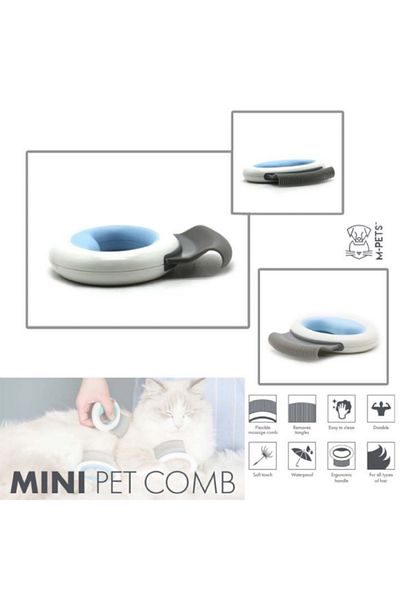 M-PETS Mini Pet Comb Blue Cat Dog Comb