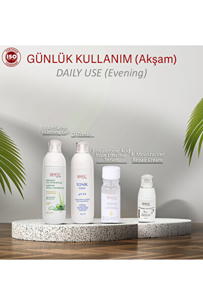 Rehoc Group Cilt Bakım Seti Günlük Kullanım Aleo Veralı Jel +Tonik+Hyaluronıc...