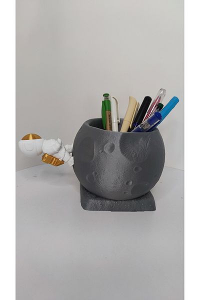 GİZZSTORE HOME Astronaut Decorative Figurine Bowl and Decorative Pen Holder Table Home Office Decor