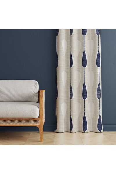 MUN HOME Ψηφιακή τυπωμένη κουρτίνα σκηνικού μονόφυλλο 140 x 260 cm με ραμμένες άκρες