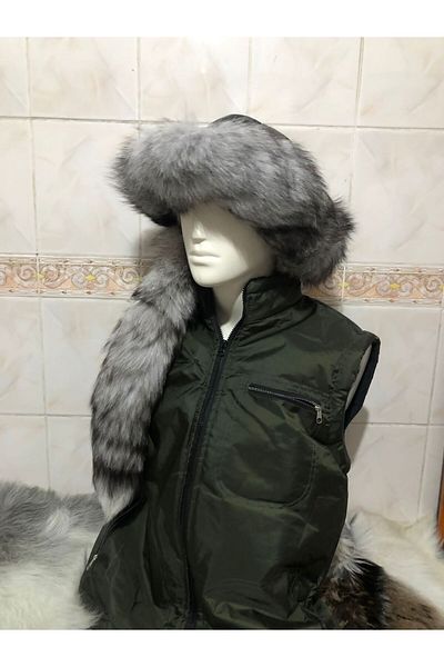 hoaryage Опашат вълк Kipchak Bork Kalpak Hat