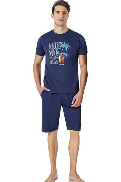 Pierre Cardin 6009 Set de pijamale pentru bărbați cu mâneci scurte