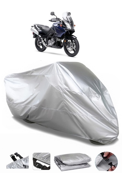 AUTOLION Suzuki V-Strom DL1000 Rear Bag Compatible Motorcycle Tarpaulin Premi...