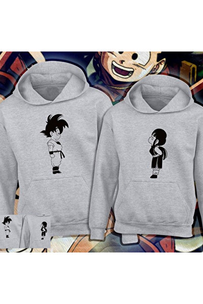 donamod Φούτερ με μαύρη κουκούλα Unisex Anime Couple Dear Friend