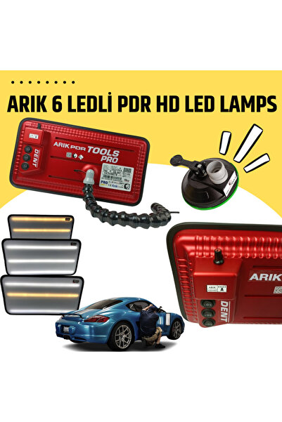 ARIKPDRTOOLS 6 LEDLİ BOYASIZ GÖÇÜK ONARIM LAMBASI ALMAN BÜYÜK BOY VANTUZLU