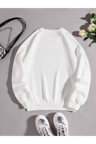 Khione Unisex Becool Bekind Φούτερ με στάμπα μεγάλου μεγέθους