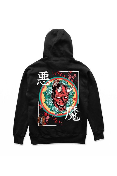 LecaTTe umbra 7 picture and text printed black hooded OVERSIZE sweatshirt