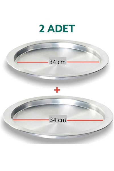 Yıldız çelik 2 adet alüminyum 34 cm künefe ve kadayıf tepsisi & tabağı