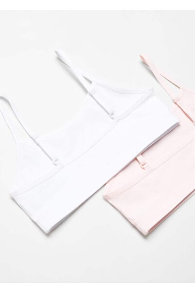 MANGO Kids 2'li pamuklu bluz