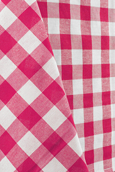 Soft Kare قماش زفير أبيض فوشيا كبير متقلب (1 متر) وردي فيشكين