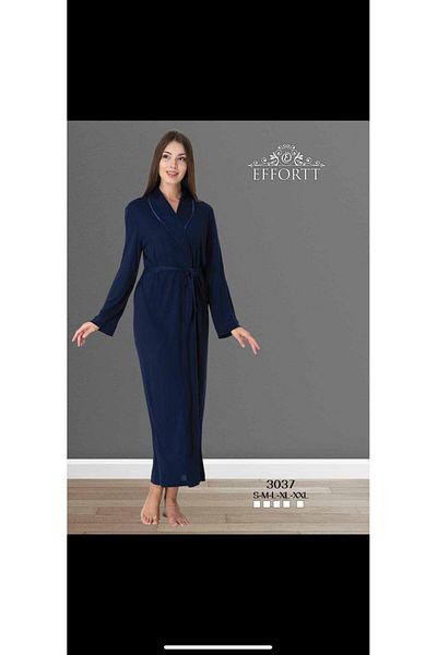 Effortt Effort Shawl Collar Long Dressing Gown
