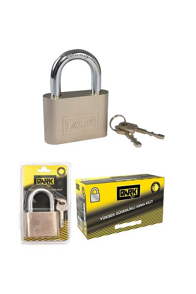 Neler Geldi Neler Dark 40 mm Padlock Stainless with 3 KEYS