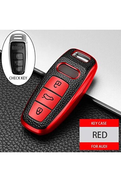 AYCANSTORE Husă Tpu Audi pentru telecomandă (roșu)