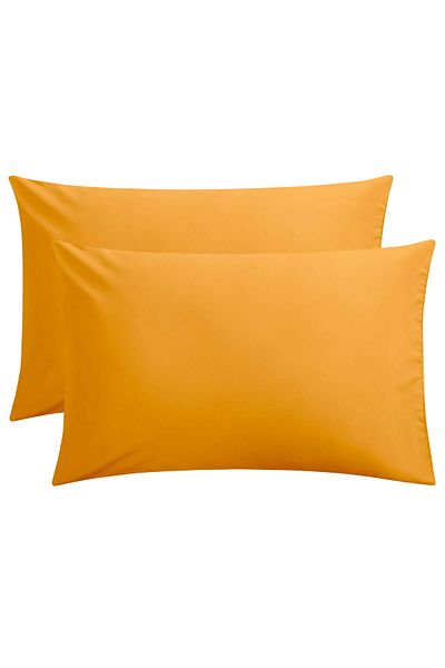 MERTİM Plain Cotton 2-Piece Pillowcase 50x70 Orange