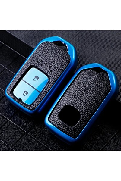 AYCANSTORE Carcasa Tpu Honda pentru telecomandă cu 2 butoane (albastru)