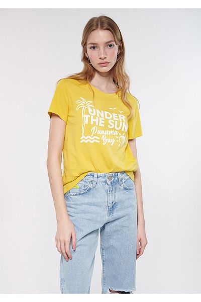 Mavi Sun Printed Yellow T-Shirt Regular Fit / Regular Fit1610374-71442