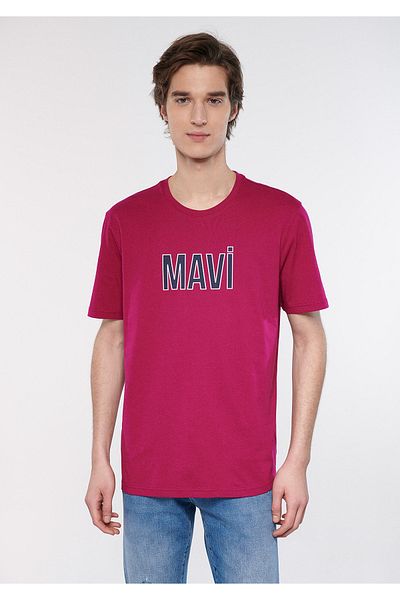 Mavi Logo printed Pink T-Shirt Regular Fit / Normal Cut 066842-70941