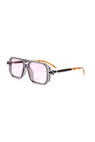 TomyHelf Pink Rectangular Women's Sunglasses
