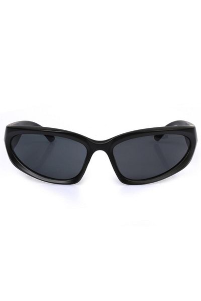 TomyHelf Unisex Sunglasses with Black Glass and Black Frame
