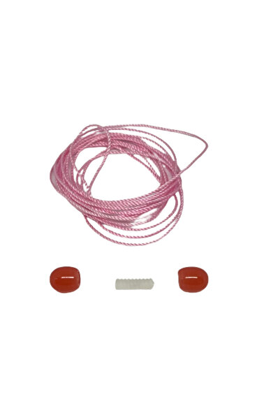 Tesbihci Efendi مشبك لولبي على شكل زهرة الرمان - مشبك وحبل لقلادة العنبر