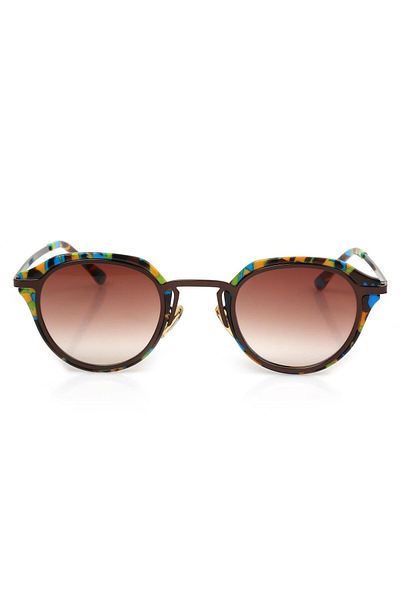 TomyHelf Women's Sunglasses Brown Lens Patterned Frame