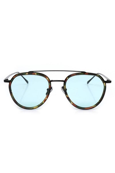 TomyHelf Women's Sunglasses with Camouflage Frame and Blue Glasses