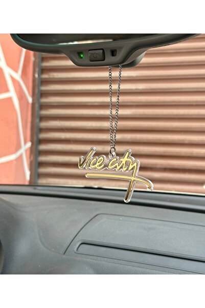 3dbaydesign Gta Vice City Dikiz ayna süsü (seffaf-gold)