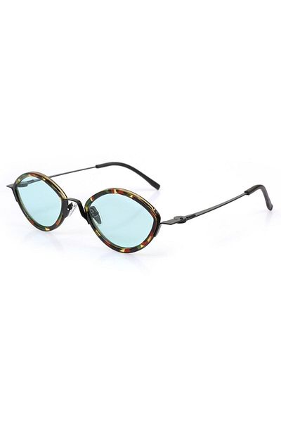 TomyHelf Women's Sunglasses with Camouflage Frame and Blue Glasses