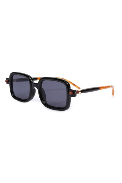 TomyHelf Black Rectangular Women's Sunglasses