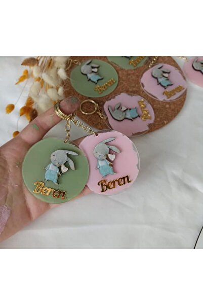 ELF LAZER Şeffaf pleksi anahtarlıklı hediyelik 10adet